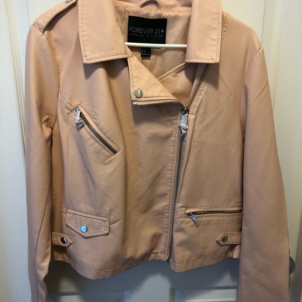 NWT faux leather Moto jacket